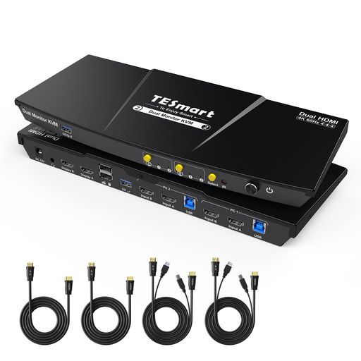TESmart HDMI KVMスイッチ HKS202-P23（旧名 HKS0202A2U・2入力2出力）