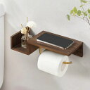 CRAFTKITTIES(クラフトキティ)紙器巻木製トイレパーホルットペーダーおしゃれ棚付き取り付け簡単二式取り付け方法(ウォト材)