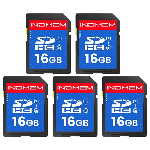INDMEM SD 16GB 5祻åSDHC ꡼ UHS-I U1 CLASS10 ® FULL HD ӥǥ 