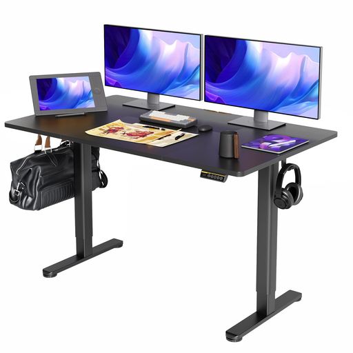 Claiks昇降デスク大きめ電動パソコンデスク昇降式スタンディングデスク在宅ワークオフィスデスク高さ調..