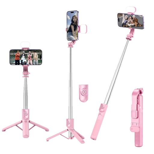 【2026新登場・軽量】自撮り棒スマホ三脚自撮りスマホスタンドi-Phone自撮り棒android兼用コンパクト卓上軽量360度回転無線じどり棒リモコン付き折りたたみ式アルミニウム合金製107cm&6段階…