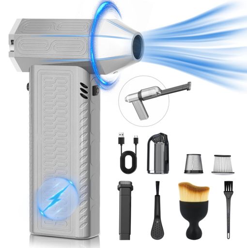 Raydyn電動エアダスター吸い込み/吹き飛ばしエアダスター200000RPM吹き出し力1台2役12000PA吸引力超強力エアダスター逆さ噴射可能空気入れUSB充電式操作簡単コンピューター/OA機器/キーボード/…