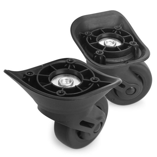 スーツケース交換タイヤスーツケースキャスター切り替え補修用車輪修理部品キャリーバックホイール360度回転交換ホイールブラック(4.0)