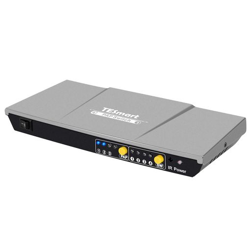 「4入力1出力 HDMIセレクター」このHDMIスイッチは、4つのHDMI入力、1つのHDMI出力、1つの電源端子、及び切替えできるボダンがあります。HDMIケーブルの頻繁に抜き差しを避けることができます 「PAP機能+5分割モード」クワッドスクリーンモード、フルスクリーンモード、デュアルスクリーンモードなど、さまざまなコンピュータ/サーバー間の効率を改善するため、いくつのディスプレイモードを設計してきました 「シームレス切り替え」シームレス切り替えとは、リモコンなどで画面を切り替える時、画像を瞬間に表示できることです。画像を表示する前には遅延しません、快適に画面を切り替えられます 「優れた信号安定性」HDMIスプリッターは小型で場所を取らないです。 すべてのHDMIセレクターポートは金メッキされており、錆を防ぎ、信号の劣化や接触不良を防ぎ、優れた耐久性を備え、より高速で安定した信号伝送を保証します 「安心の1年間保証」 弊社の製品を選んで頂きまして大変光栄に思っております。ご利用中で何か問題がございましたら、お気軽に御連絡ください。操作にお困まりにでしたら、できるだけ早急に御回答させて頂きます。