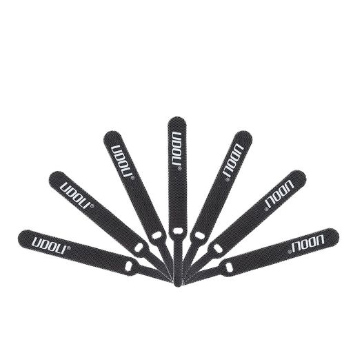 Udoli50本組結束バンドマジックテーププケーブル収納ケーブル結束結束テープバンドブラック/コード等収納家庭/事務用黒