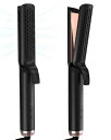 TOSAGEヘアアイロンカール2WAYストレートカールアイロン冷風マイナスイオン太巻き海外対応5段温度設定30MMプレートMAX230°Cチタニウムプレート火傷防止長時間キープ吊りフックラッピングケ…(2)