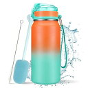BOTTHEALTH 保冷 保温 水筒 ストロー 直飲み 700ML ワンタッチ ステンレスボトル SUS316 真空断熱 魔法瓶 漏れ防止 山登り スポーツ飲...