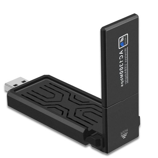 DAHUNEKOWIFI無線LAN子機【2023年NEWモデル】USB1300MBPSUSB3.0受信機デュアルバンド5G/2.4G802.11AC高速通信