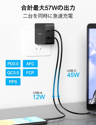 PDŴUSBŴ57W®Ŵ拾󥻥PDбUSB-A&USB-C2ݡޤꤿ߼ץ饰PSEѴMacBookWind...
