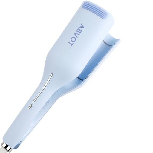ABVOT 深U型 ウェーブアイロン36mm花の季節ヘアアイロンカール2025年新型5S-11Sリマインダーカールアイ..