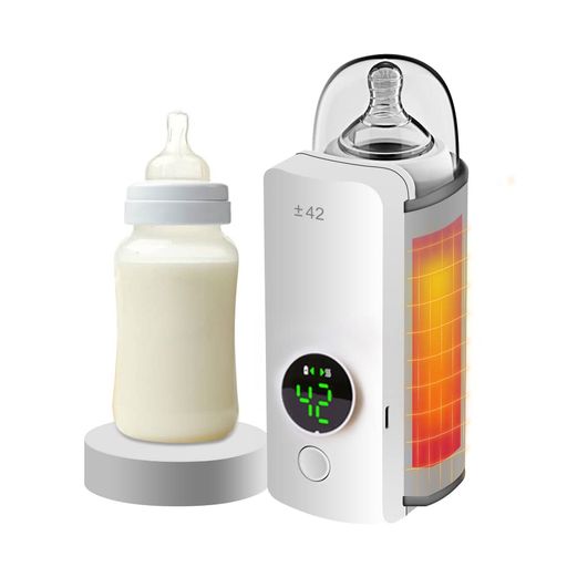ボトルウォーマー哺乳瓶ミルクウォーマー6段階温度調節リアルタイムの温度表示温め&保温が出来る外出先..