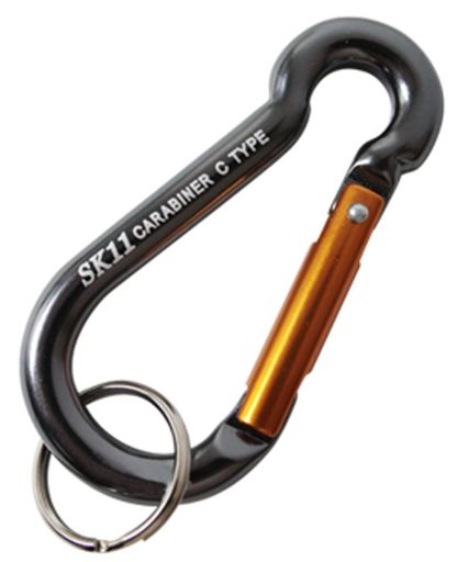 SK11(エスケー11)アルミカラビナC6x60mmSAC-660Cブラック(4)