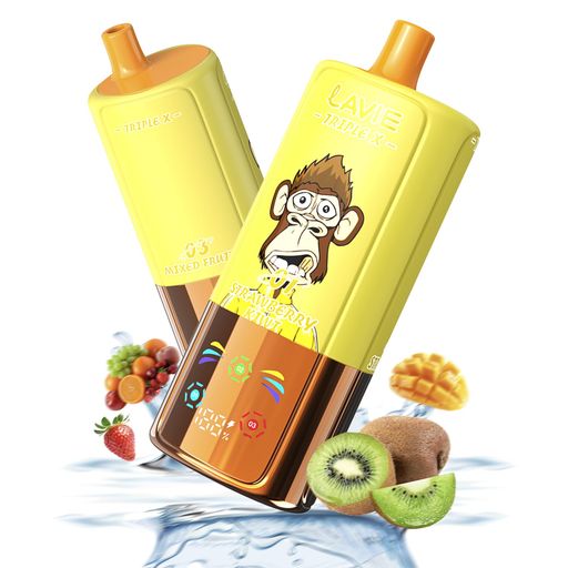【65,000回吸引可能】Lavie 3in1 65000回大容量使い捨て電子タバコは、多様性、強力なパワー、そして長寿命のバッテリーを求めるユーザーのために設計されたプレミアムで高性能な製品です。このデバイスは57mlの電子液体を搭載し、最大65,000回の吸引を実現しており、デバイスを交換することなくフレーバーを切り替えたい方に最適です。 【3フレーバー簡単切替システム】上部のマウスピースを回すだけの簡単な操作で、3種類のフレーバーを自由自在に切り替えることができます。1台でさまざまな味わいを楽しめる革新的な仕様です。各フレーバー19mlの大容量設計により、長時間ご堪能いただけます。手軽な操作でフレーバーを変更でき、1本で味の変化を楽しむ、全く新しいベイピングスタイルを実現します。 【充電式850mAhバッテリー】Type-C充電式バッテリーを搭載しているため、充電は迅速かつ簡単に行え、一日中安定した電力供給を持続することができます。付属の850mAh充電式バッテリーはType-C経由で充電可能で、利便性に優れています。