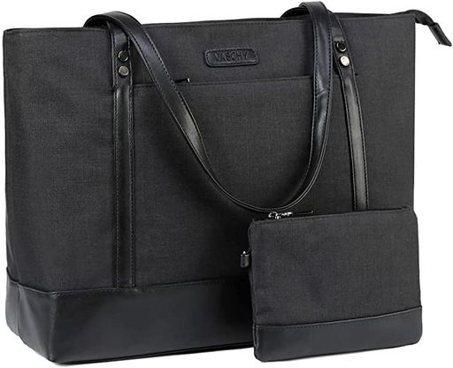 トートバッグ レディースVASCHY 大容量 ビジネスバッグ A4 パソコンバッグ 15.6型ノートPC収納可能 ハンドバッグ 通勤 出張 肩掛け 買い物バッグ 2点セット スーツケース専用ベルト付き 黒 トートバッグ レディースVASCHY 大容量 ビジネスバッグ A4 パソコンバッグ 15.6型ノートPC収納可能 ハンドバッグ 通勤 出張 肩掛け 買い物バッグ 2点セット スーツケース専用ベルト付き 黒