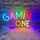 GAMEZONEネオンサインゲームルームの装飾用ゲーマーネオンサイン、ゲーマーの壁の装飾用ゲームオンネオンLEDサイン、ティーンの寝室の装飾用ゲーミングネオンラ...