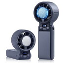 Sedrickハンディファン携帯扇風機冷却ファン冷却プレート小型扇風機【瞬間冷感クーラー機能+199段無段階風量調節+LEDディスプレイ+折り畳み式】大容量3600mAh20h以上使用でき手持ち扇風機充…|詳細画像