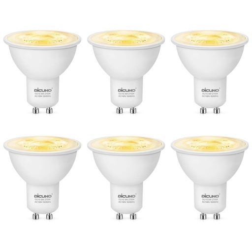 【商品仕様】口金:GU10、消費電力:5W(50Wハロゲン電球相当)、全光束(明るさ):500lm、色温度:2700k(電球色)、定格電圧:AC100V、演色性:Ra80、配光角度:38°。 【高輝度・省エネ】高品質なLEDチップを採用して、消費電力が僅か5Wで、従来の50Wハロゲン電球と比べ、約90%の電気代を節約できます。しかも、15000時間の設計寿命なので、短寿命のハロゲン電球より、長持ちで頻繁に交換する手間とコストを削減して、家計に優しいLED電球です。 【チラツキなし・目に優しい】CRI 80以上に達したLEDなので、肌や物の色がより美しく、自然に再現できます。フリッカーがないので、体調に悪い影響を与えません。特に、 リビング、ダイニング、キッチン、寝室、トイレや玄関などにオススメします! 【広い応用性】高輝度なスポットライトなので、間接照明はもちろん、直接照明にも適しています。紫外線、赤外線をほとんど含まないため、紫外線による室内の日焼けや色あせ、赤外線による熱の心配はありません。虫なども寄りにくく、清掃の手間を減らせます。 【1年保証】ご購入日より1年間の保証を提供いたします。