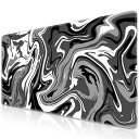 ゲーミングマウスパッド・マウスパッド大型・【FLUIDPATTERN】80X30CMキーボードパッド滑り止め/防水/耐久性汚れ防止高精度表面PC・ノートPC・キーボード対応オフィス作業用ゲーミングデスクマットXL