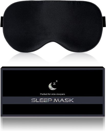 アイマスク睡眠用シルクアイマスク天然シルク製夏/冬用通気性圧迫感なし眼罩遮光快眠グッズ目隠しアイマスク超軽量洗濯可能自由調整可..