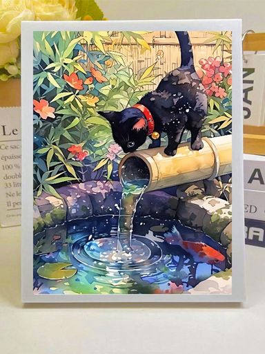 Rakuten - LEADINTOPダイヤモンドアートセット黒猫30X40cmモザイクアート全面貼り付け人気ビーズアートビーズ絵画かわいいおしゃれ大人子供DIY手作り手芸キットプレゼント装飾