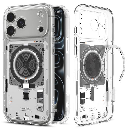 Spigen【創業18年の技術力】iPhone17ProMaxケースMagSafe対応クリアストラップホール米軍MIL規格ウルトラ・ハイブリッド・マグフィット(ネオ・ワン)ACS10043