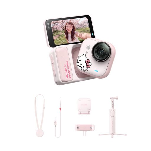 Insta360 GO Ultra x Hello Kitty Edition - ポケットサイズ4K Vlogカメラ、53g超...