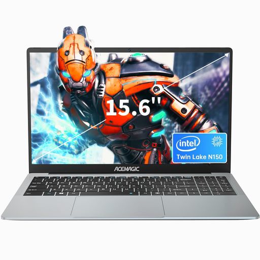 ACEMAGICノートパソコンN150薄型ノートPC15.6インチWIN11PRO対応【N100やN95より素早い】4コア/4スレッド最大3.6GHZ16GBRAM512GBM.2SSDフルHD1080Pパソコンノート
