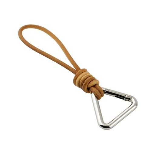 [TANJUN]キーホルダーキーリングシンプル本革レザー皮革ベルトループ鍵バイクかわいいおしゃれ人気メンズレディース(シルバー)(4)