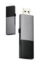 エレコム外付けSSD250GBUSB3.2(Gen2)対応スライド式タイプCタイプAスライド切り替えブラックESD-EWC0250GBK