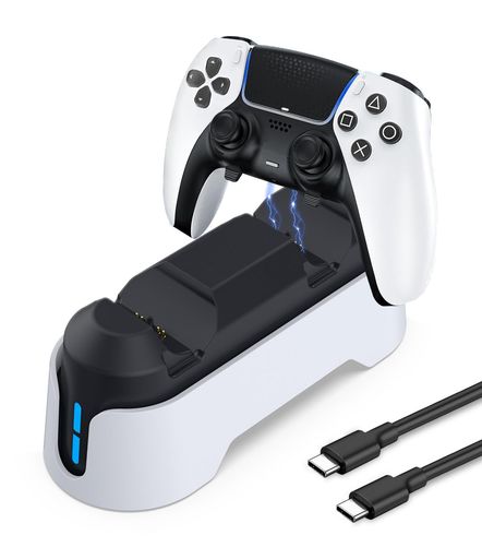 【2025年発売】TukebonPS5コントローラー充電スタンドPS5コントローラー充電器2台同時充電可能急速充電過充電防止LED指示ランプType-Cケーブル付属PlayStation5コントローラー用充電スタンドホワ… 【2025年発売】TukebonPS5コントローラー充電スタンドPS5コントローラー充電器2台同時充電可能急速充電過充電防止LED指示ランプType-Cケーブル付属PlayStation5コントローラー用充電スタンドホワ…