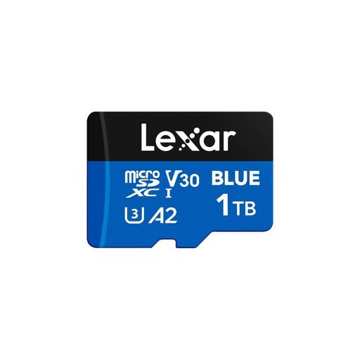 Lexar Blue 1TB microSDXC UHS-I カード アダプター付き 最大160MB/秒 C10 U3 A2 V30 フルHD 4K UHD フラッシュメモリーカード 高速 TFカード