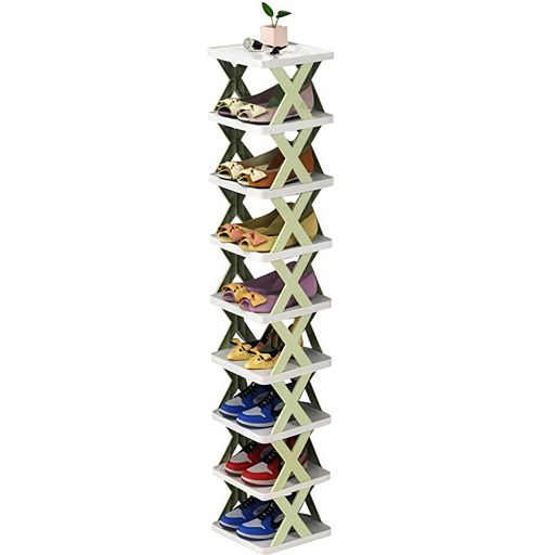 シューズラック省スペース組み立て式靴箱収納折り畳み式靴収納ラック分割可能大容量つっぱり靴収納ボッ..