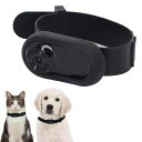 猫カメラ首輪、WiFi不要猫首輪カメラ、ビデオ記録付き30fpsスポーツアクションカメラ、猫、犬、ペット用ミニボディカムドッグカム(黒)
