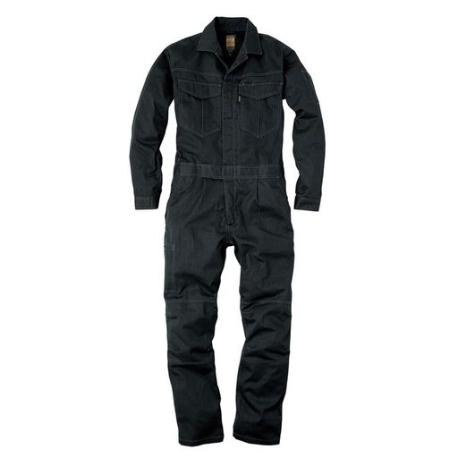 エスケープロダクト(SKProduct)GRACEENGINEERSGE43026杢ブラックオールシーズン用メランジ調ワンプリーツ長袖ツナギLL