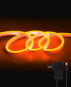 SHINEBURKY LEDテープライト 5M SMD2835 120LEDS/M IP65防水 ネオンチューブ 入電電圧12V 調光可能 カット可能 間接照明 テープ 照明 取付簡単 LEDチューブライト オレンジ(2)