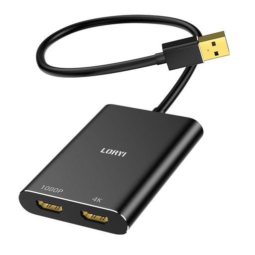 Loryi USB3.0 デュアル HDMI アダプター MST 2 画面拡張 Windows 対応