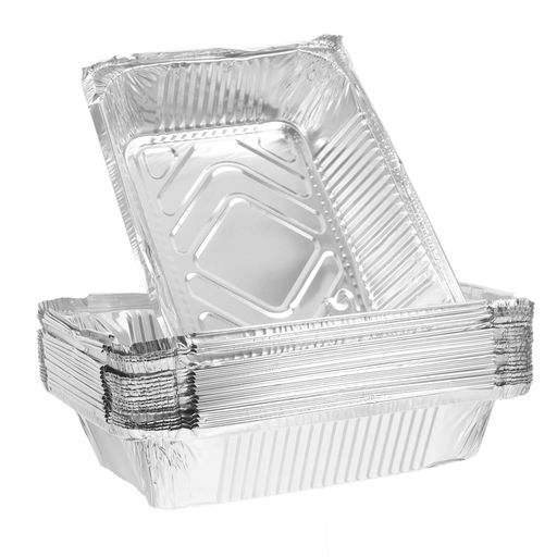 iplusmileアルミ鍋使い捨て1100mlアルミプレート20枚深型耐熱オーブンノンフライヤー兼用バーベキュープレート皿直火ok四角大型BBQグリル