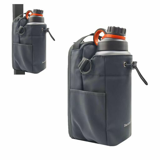 ZactOnly(ザクトオンリー)磁気ジムバッグ男女兼用スリングスポーツバッグ旅行用ウォーターボトルホルダー携帯電話ポケット付き(2000ml)(4)