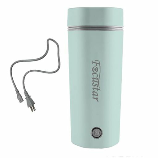 Focustar電気ケトル小型ポータブルケトル350ML300W低消費電力ポータブル電源で使用可能トラベルケトル8分で早く沸騰沸騰したら自動OFF空焚き防止お湯が沸かせる水筒持ち運び旅行車中泊に便…