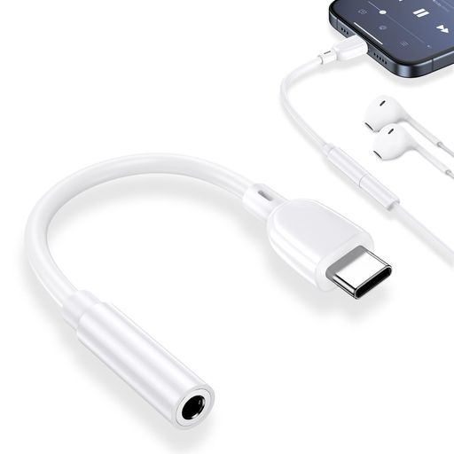 イヤホンジャック 変換 タイプc USB-C & 3.5 mm イヤホン変換アダプター 通話/音量調節/音楽対応 ヘッドフォンアダプター ハイレゾ対応 DAC搭載 HiFi音質 Aux 高耐久 iphone16 /15/MacBook