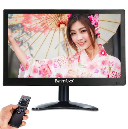 13.3インチCCTV安全監視モニターIPS液晶モニター防犯カメラディスプレ画面HDMI、BNC、VGA、AV、USB入力多機能LCD1920X1080フルHDの小型PCディスプレイ日本語表示