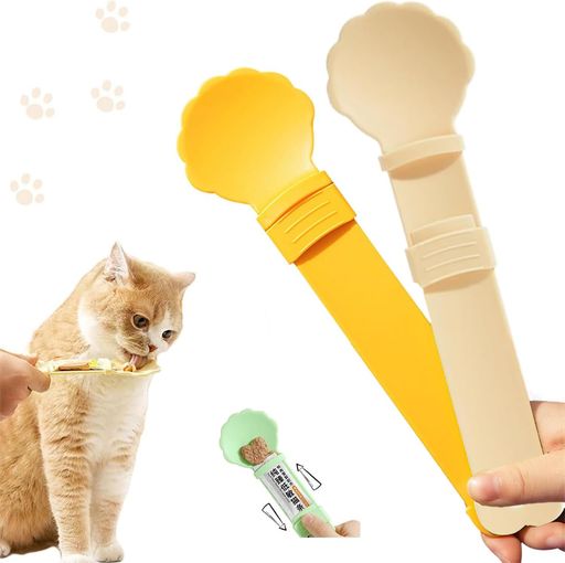 猫罐头/猫給餌器全種類の猫用チュールタワー猫スプーンチュール猫チュールスプーンポータブル悬挂小さ..