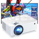 GROVIEW T6 プロジェクター 家庭用 小型 ホームシアター 高輝度 1080Pサポート 台形補正 内蔵HIFIスピーカー 省エネ 天井吊り可 モバイル ...