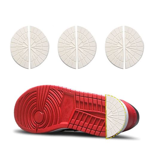 [Lanito]ヒールプロテクターヒールガードホワイト靴修理キット6枚セット靴底補修シューガードすり減り防止滑り止めひび割れ防止防水保護ソールガード静音軽量耐摩滑り止め(白)