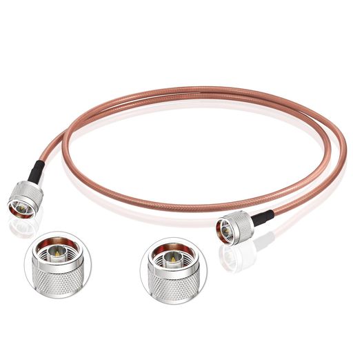 BINGFUNオス-Nオス同軸ケーブル3フィート高出力RG142同軸ケーブル低損失50オームパッチコード、デュプレクサ、リピータ、ユニットブースター、アンテナシステムなどに使用