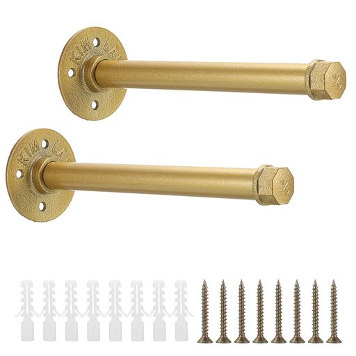 Sumnaconパイプ型ウォールハンガー壁掛けラック衣類ハンガーラック服掛けラックタオル掛け壁ネジ焼付け塗装錆びにくいアンティーク調寝室浴室玄関ベランダ物干し2...