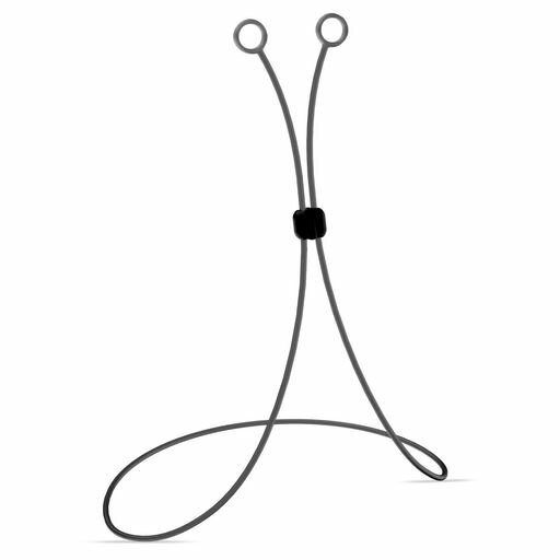 Quietide耳栓コードクリップ付紛失防止シリコン紐絡みにくい超軽量コンパクトほとんどのイヤーチップ取..