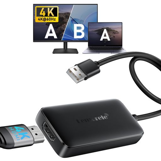 Other - USBAHDMI変換アダプタ4K@60Hz【USB-AtoHDMI変換】macOS拡張対応MSTハブ画面拡張5Gbps高速伝送電源不要USB2.0変換外部電源不要ケーブル長さ24cmTuTuLink