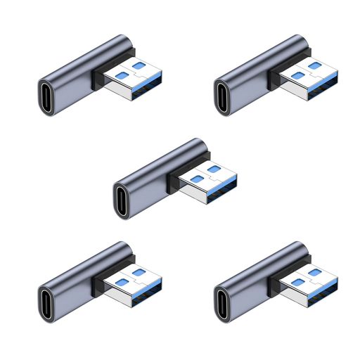 【90度USB Cアダプタは】人間工学に基づいたL型90度直角設計で、スペースを確保するだけでなく、ケーブルの挿入を容易にし、ケーブルの曲がりや断線を効果的に防ぎ。USBポートの寿命を効果的に延ばします。 【10Gbpsデータ転送】USB CアダプターはUSB 3.1規格に準拠しており、データ転送速度は最大10Gbpsです。 映画や音楽などをわずか数秒で転送できます。 【小さくて使いやすい】最高品質のデザインと高品質の素材、コネクタは軽くて持ち運びが簡単で、ポケットや小袋に入れやすく、使いやすく、プラグアンドプレイも簡単です。 【高品質アルミニウム合金】 プレミアムアルミニウム合金シェルで耐久性のあるサービスを提供、超コンパクトなデザインで持ち運びや保管が簡単、オスUSB AとメスUSB Cコネクタは10,000以上の押し引きテストに合格します。 【幅広い互換性】ほとんどのUSB Cデバイスで幅広く動作します。