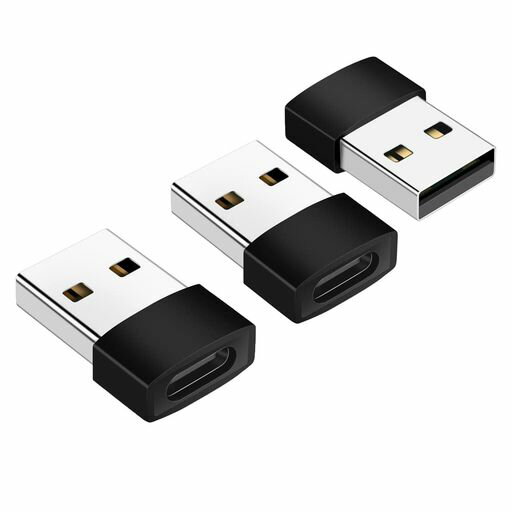 XIHAMAUSB変換アダプタUSBTypeC(メス)からUSB2.0(オス)アダプター高速データ転送高速充電変換コネクターUSBCtoUSBA小型